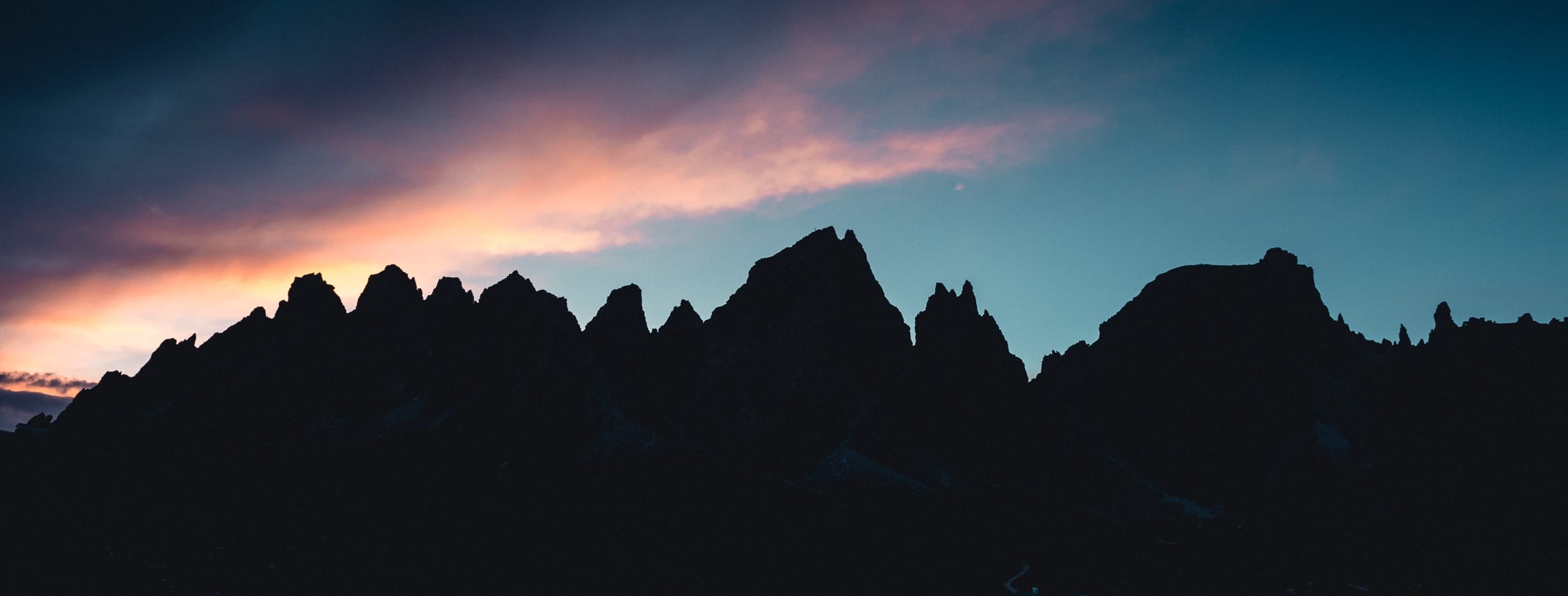 Silhouette Mountains South Tyrol
